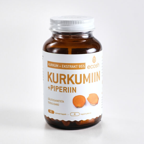 Kurkumiin+piperiin 90tk Ecosh Life OÜ